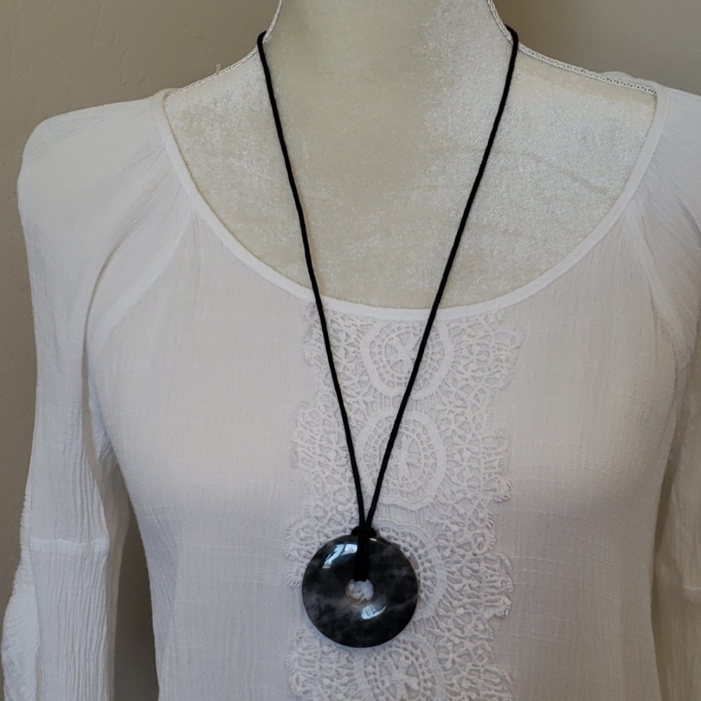 All natural stone pendant